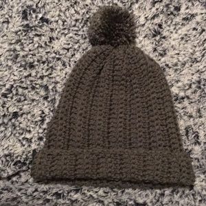 Handmade crochet beanie with pompom!